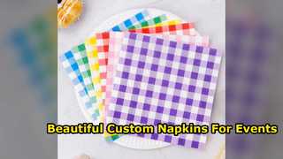 Custom Printed Napkins for Parties and Weddings