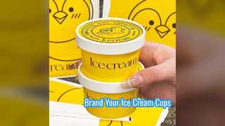 Custom Ice Cream Cups Leak Proof Branding