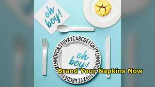 Custom Logo Napkins Restaurant Hotel Branding