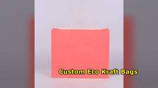Eco Kraft Bags Custom Square Bottom Handles