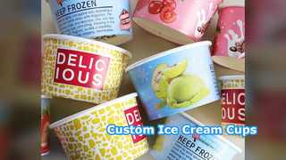 Custom Ice Cream Cups Wholesale Leak Proof Branding