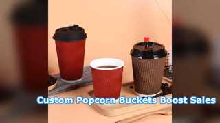 Custom Popcorn Buckets Durable Food Grade Cinema Branding
