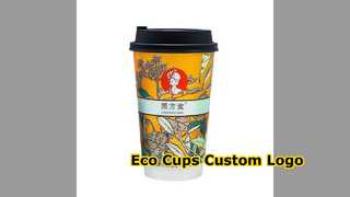 Eco Coffee Cups Compostable Double Wall Custom Logo