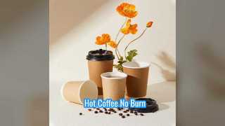 Hot Coffee Cups No Burn Double Wall Insulation