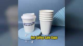Hot Coffee Safe Cups Eco Friendly Biodegradable