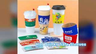 Custom Cup Sleeves Logo Print Coffee Tea