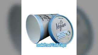 Leak Proof Ice Cream Yogurt Cups With Lids