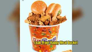 Leak Proof Family Bucket For Happy Meals