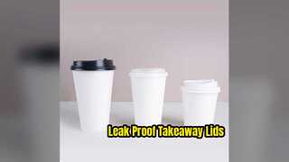 Paper Cup Lids Leak Proof Milk Tea Coffee Takeaway