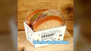 Breakfast Box Grease Proof Sandwich Takeout Packaging