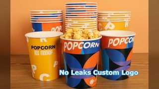Leak Proof Popcorn Buckets Custom Logo Bulk