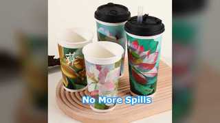 Thick Leak Proof Milk Tea Cups Eco Takeaway