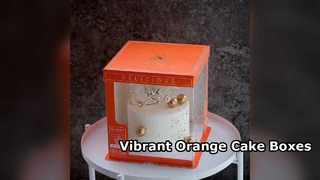 Orange Cake Boxes Stand Out Eco Friendly Packaging