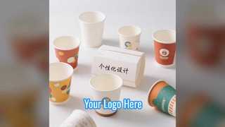 Custom Logo Paper Cups Brand Advertising